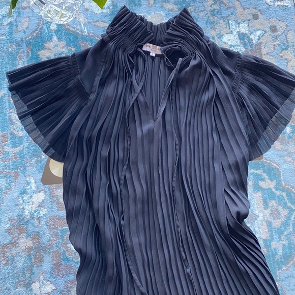 Opening Ceremony Plisse Neck Tie Dress - Picture 2 of 5